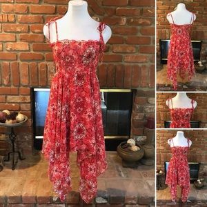 Elegant Red Maxi Dress (NO LABEL)